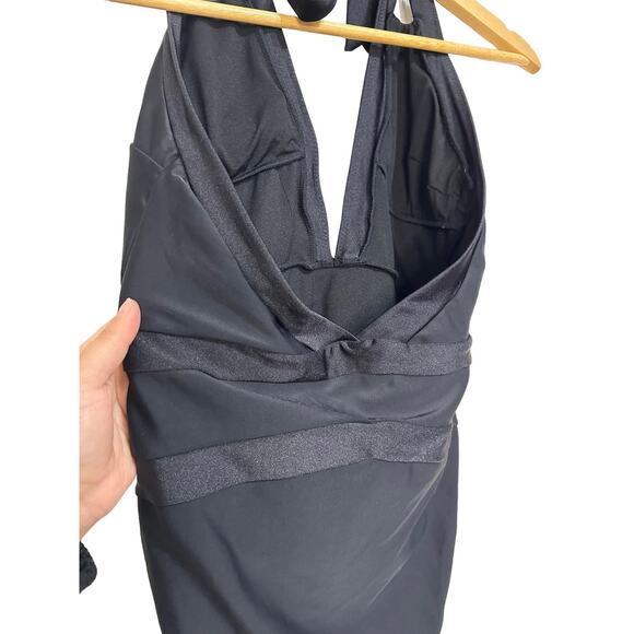 Ted Baker London Ralinda Halter One-Piece Swimsuit Black Size‎ 4 - Picture 6 of 7